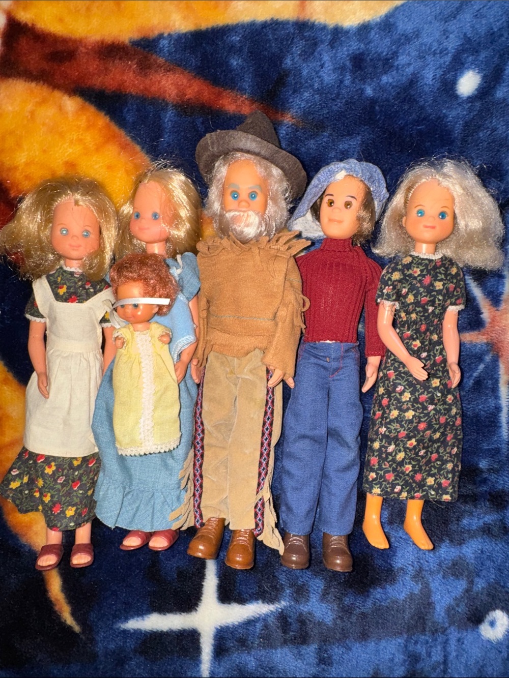 1973 Mattel Sunshine Family Dolls